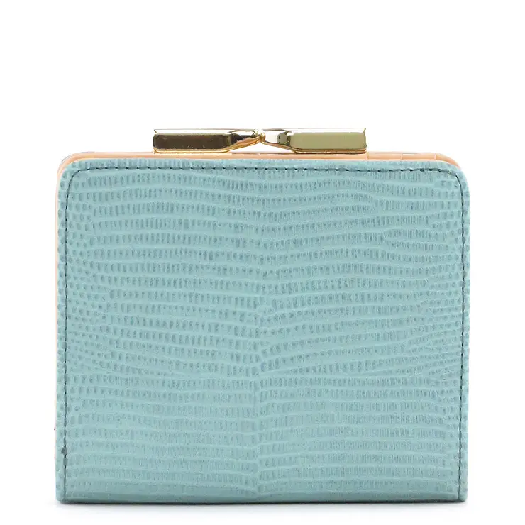 TOPKAPI トプカピ LUCIA ルチア リザード型押し がま口 二つ折り財布 ミントグリーン