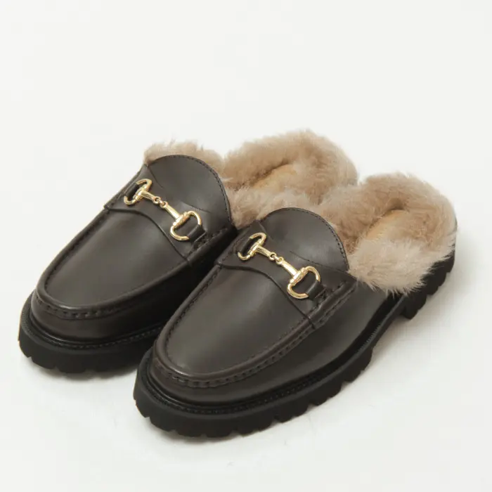 CAMINANDO カミナンド ビット付き バブーシュ 22115w ダークブラウン