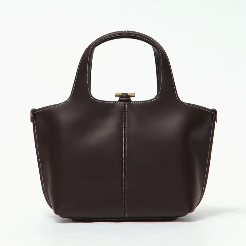LUMEN ルメン（アトリエ ド ルメン） PANIER PETIT BAG カウレザー トートバック (S) ORGAN BROWN