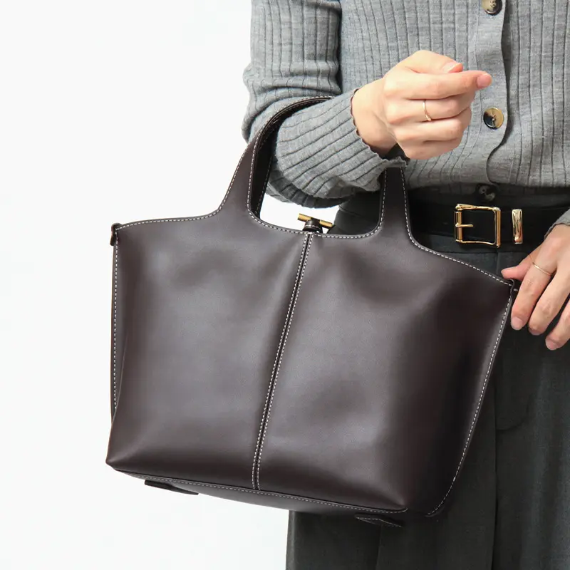 LUMEN ルメン（アトリエ ド ルメン） PANIER TOTE BAG カウレザー トートバック (M)