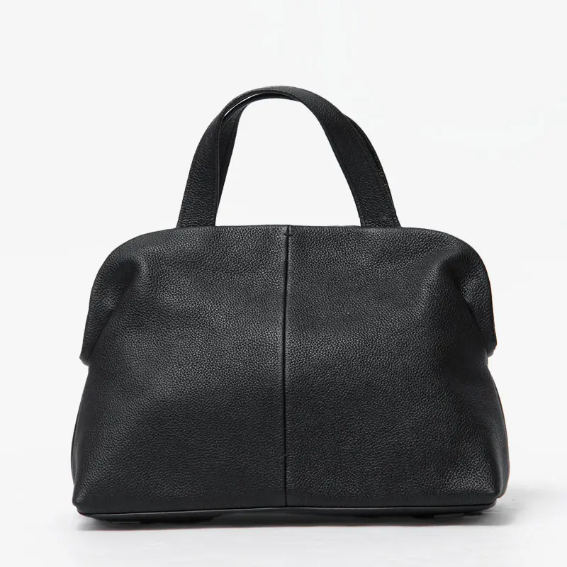 LUMEN ルメン（アトリエ ド ルメン） PAVE TOTE BAG グレインレザー トートバック (M) SOFT BLACK