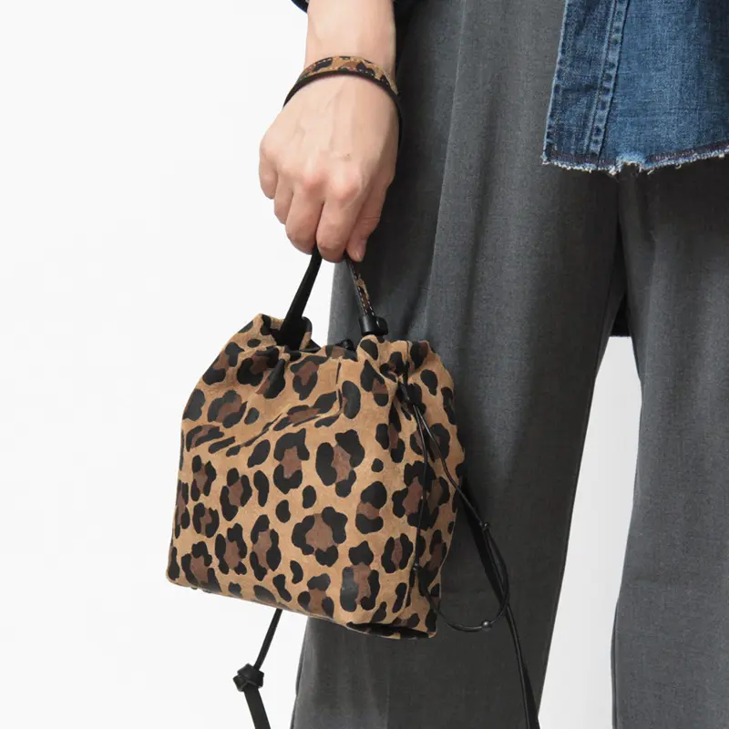 TESSEN CREATION テッセンクリエーション BASIC POUCH S  ピッグスエード 2wayハンドバッグ