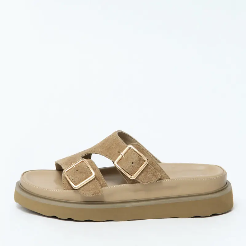 MOHI モヒ スエード ダブルベルト サンダル