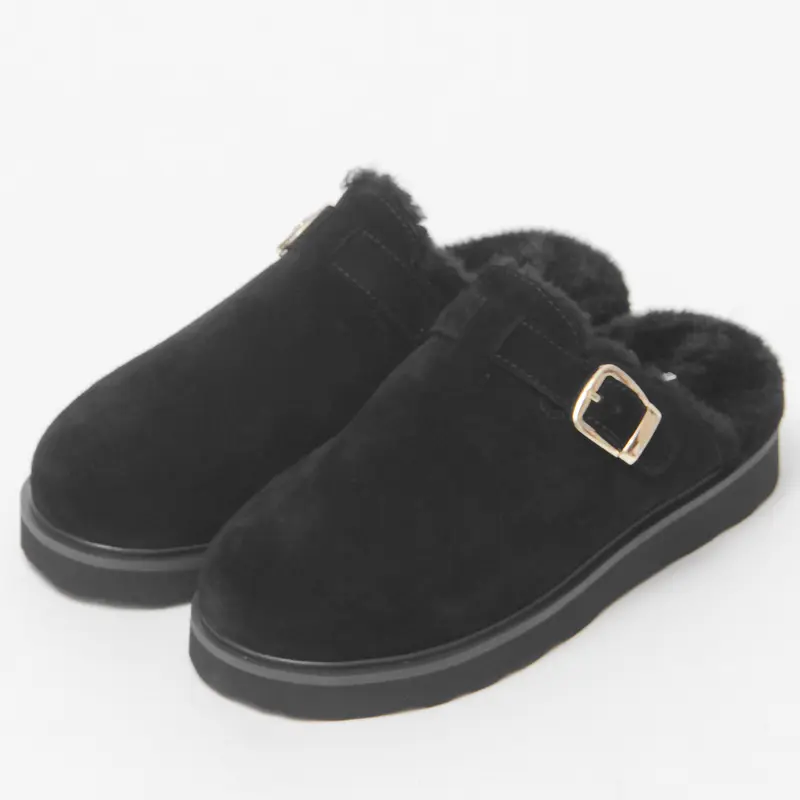 MOHI モヒ ファーサボシューズサンダル BLACK