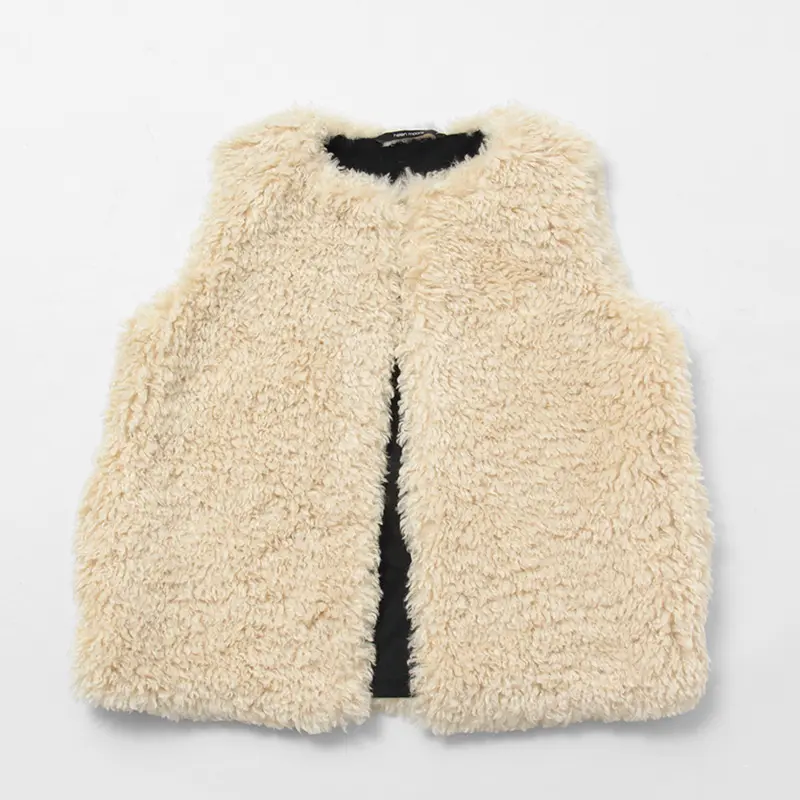 helen moore ヘレン ムーア CLASSIC GILET フェイクシープスキン ジレ