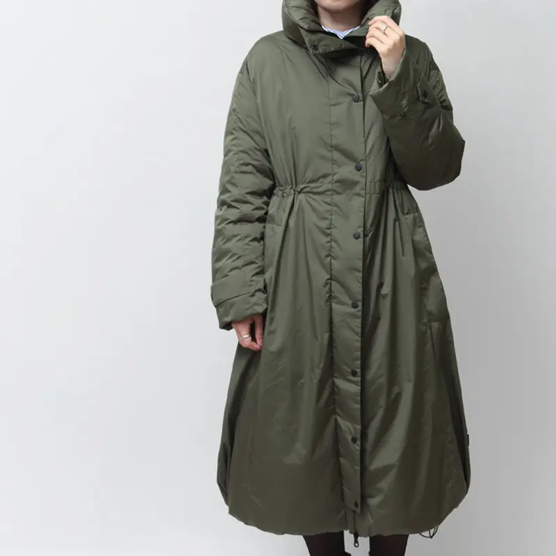 DUVETICA デュベティカ トレンチコート風 Aライン ロングダウンコート