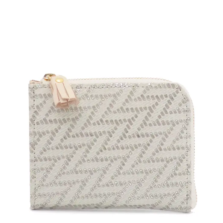 POMTATA ポンタタ L字ファスナー ミニ財布 PAR2 V-MESH