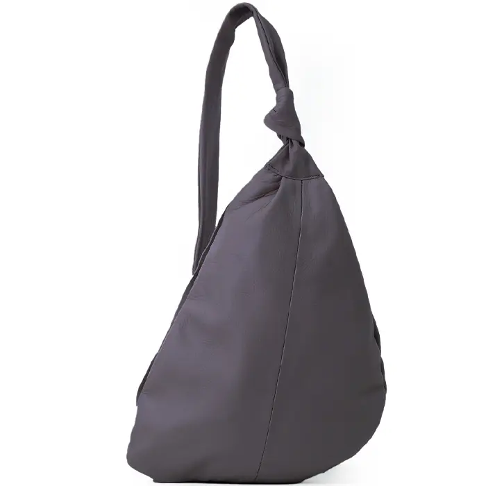 POMTATA ポンタタ CANDY BODY BAG レザー ボディーバッグ（M） ダークグレー