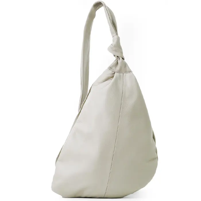 POMTATA ポンタタ CANDY BODY BAG レザー ボディーバッグ（M） グレー