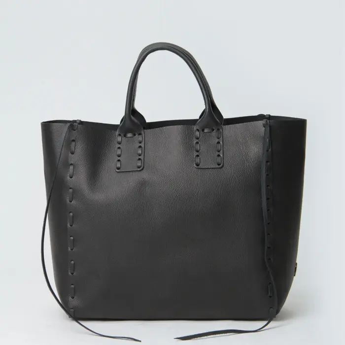 POMTATA ポンタタ SAKU TOTE レザー トートバッグ（M） BASIC/ブラック