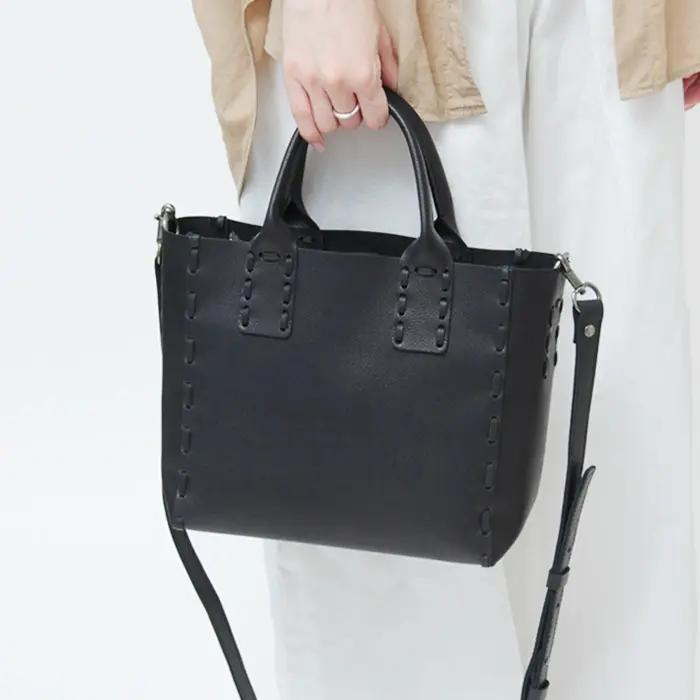 POMTATA ポンタタ SAKU 2WAY TOTE レザー トートバッグ（S）