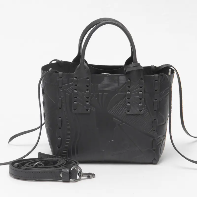 POMTATA ポンタタ END RUCKS  SAKU TOTE 2WAYトートバッグ (XS) ART/ブラック