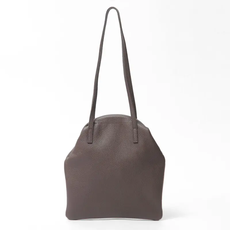 POMTATA ポンタタ BLOW FRAME SAC BAG がま口 トートバッグ ブラウン