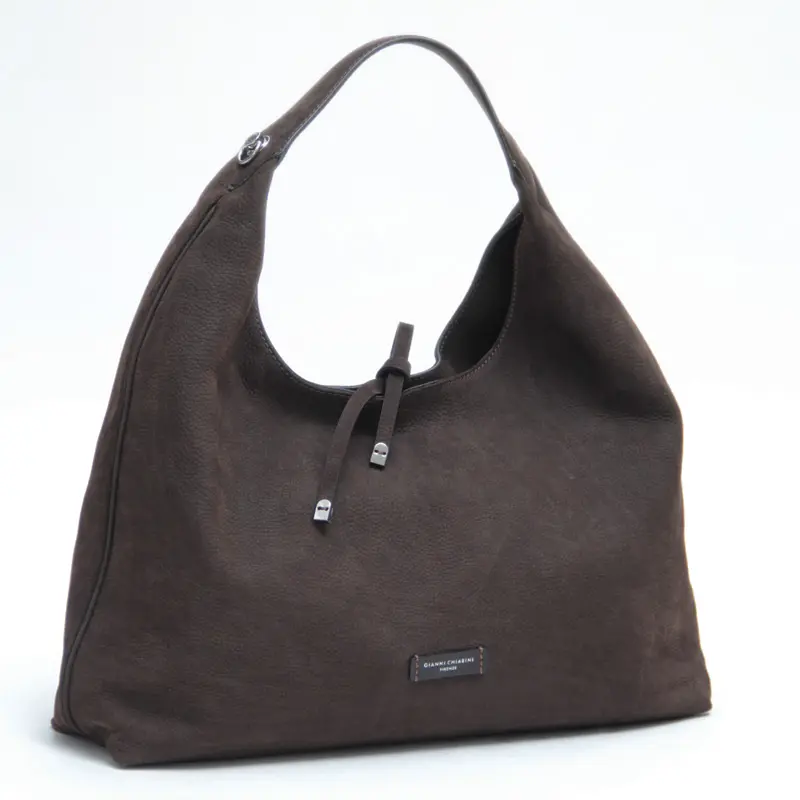 GIANNI CHIARINI ジャンニキアリーニ ANGELICA ナバックレザー マキシホーボーバッグ T.MORO
