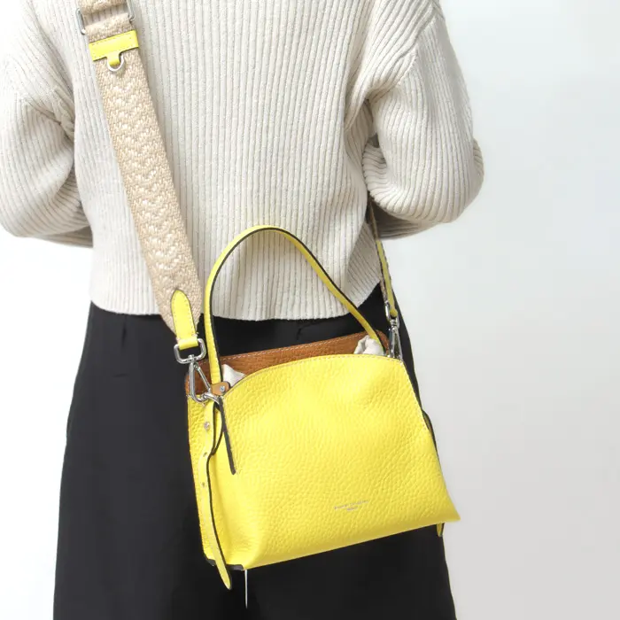 GIANNI CHIARINI ジャンニキアリーニ ASIA レザー2WAY ハンドバッグ (S)
