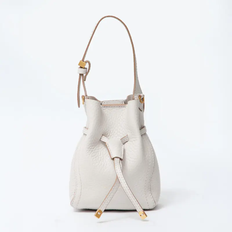 GIANNI CHIARINI ジャンニキアリーニ SIENNA（シエナ） レザー 2way 巾着 ハンドバッグ (S)