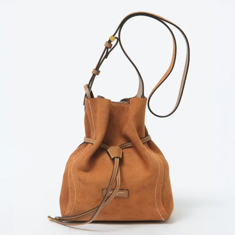 GIANNI CHIARINI ジャンニキアリーニ SIENNA（シエナ） レザー 巾着 ショルダーバッグ (M)