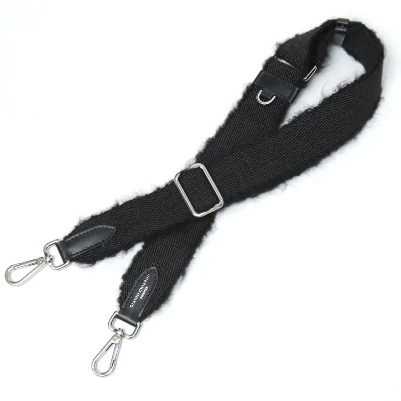 GIANNI CHIARINI ジャンニキアリーニ TRACOLLA MOHAIR モヘア ショルダーストラップ NERO