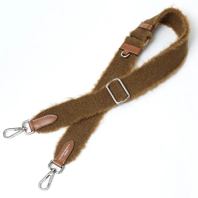 GIANNI CHIARINI ジャンニキアリーニ TRACOLLA MOHAIR モヘア ショルダーストラップ NUT