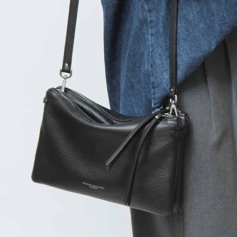 GIANNI CHIARINI ジャンニキアリーニ HERMY  2ルーム ショルダーバッグ
