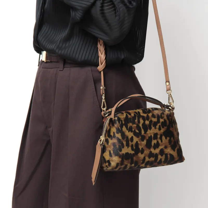 GIANNI CHIARINI ジャンニキアリーニ ALIFA ハラコ 2way ミニ トートバッグ（S)