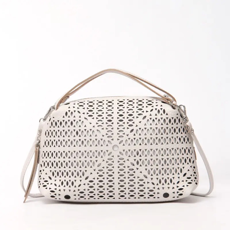 GIANNI CHIARINI ジャンニキアリーニ ALIFA（アリファ）カットワーク 2way ショルダーバッグ SABBIA