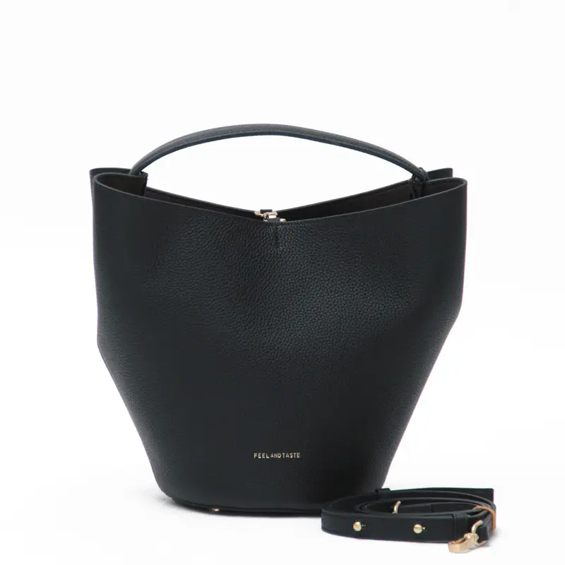 FEEL AND TASTE フィールアンドテイスト LILY 2way ハンドバッグ BLACK