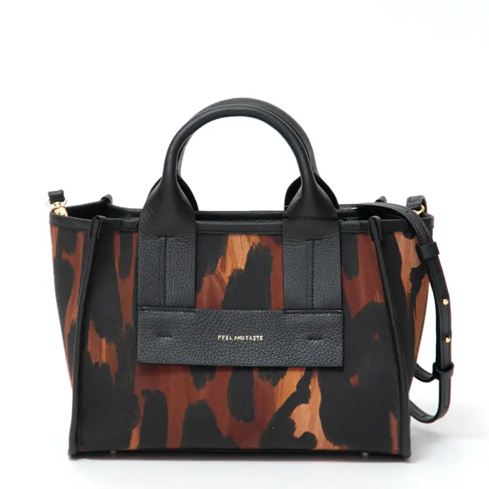 FEEL AND TASTE フィールアンドテイスト ELLS MINI 2way ミニ トートバッグ LEOPARD