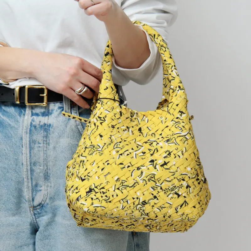 FEEL AND TASTE フィールアンドテイスト weaving プリントメッシュ トートバッグ
