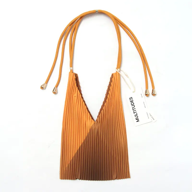 MULTITUDES マルチチューズ BABY BAG プリーツバッグ ARTISAN GOLD