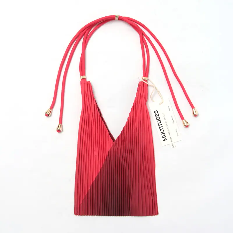 MULTITUDES マルチチューズ BABY BAG プリーツバッグ