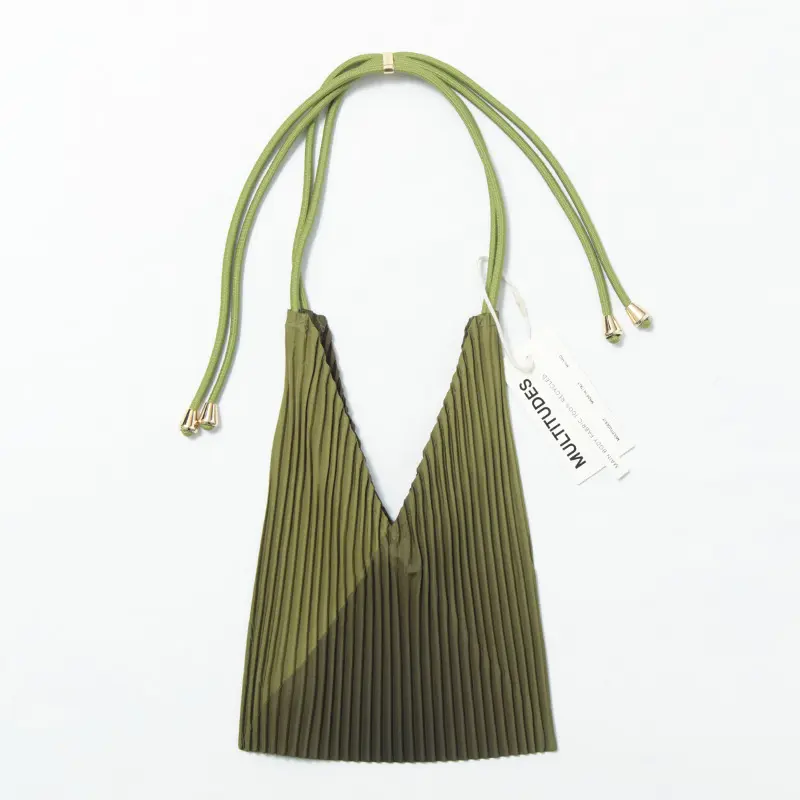 MULTITUDES マルチチューズ BABY BAG プリーツバッグ