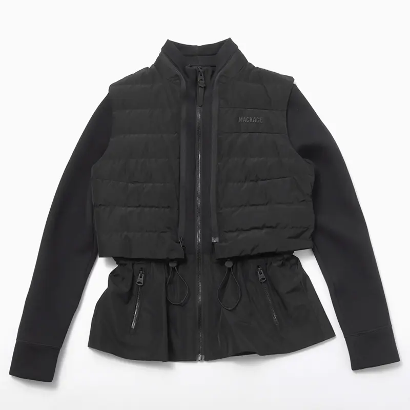 MACKAGE マッカージュ PRISCILLA-Z 軽量ダウン×ダブルフェイスジャージー ショート丈 3WAYジャケット