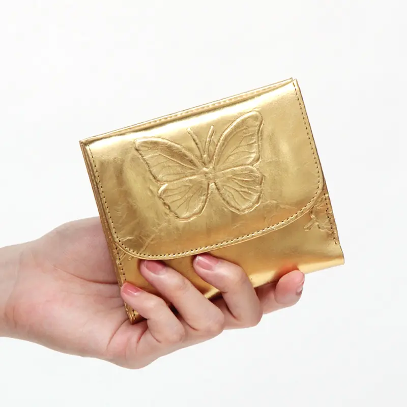 VIA DOAN ヴィアドアン DOLCE SHINE ドルチェシャイン 蝶々 二つ折り財布