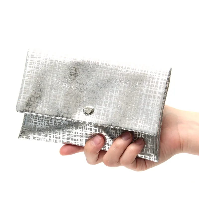Neutral Gray ニュートラルグレイ ネット チェック柄 長財布