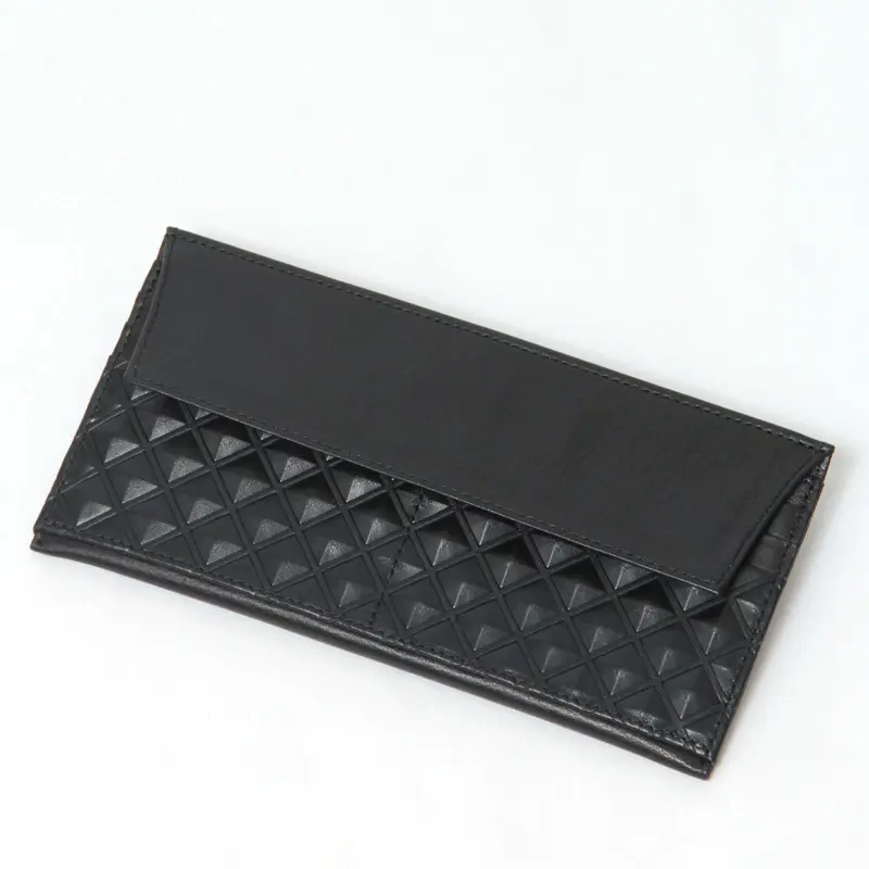 INTRO DUCTION イントロダクション ピラミッド ポケットウォレット 極薄長財布 ≪8月末≫ブラック