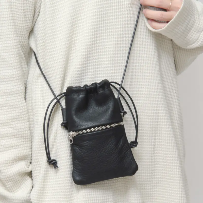 MORMYRUS モルミルス レザー 巾着 ミニ ショルダーバッグ