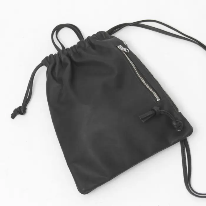 MORMYRUS モルミルス GLOSS LEATHER BAG レザー ショルダーバッグ BLACK