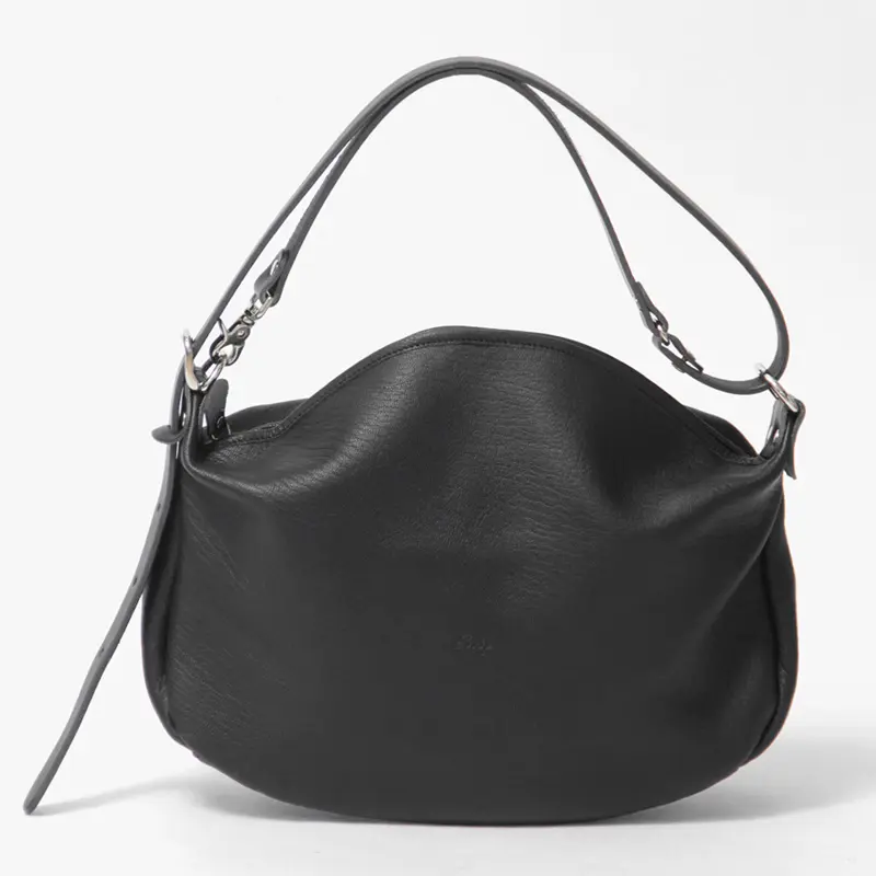 Ense アンサ goat shoulder  ゴートレザー 2way ショルダーバッグ(S) ブラック