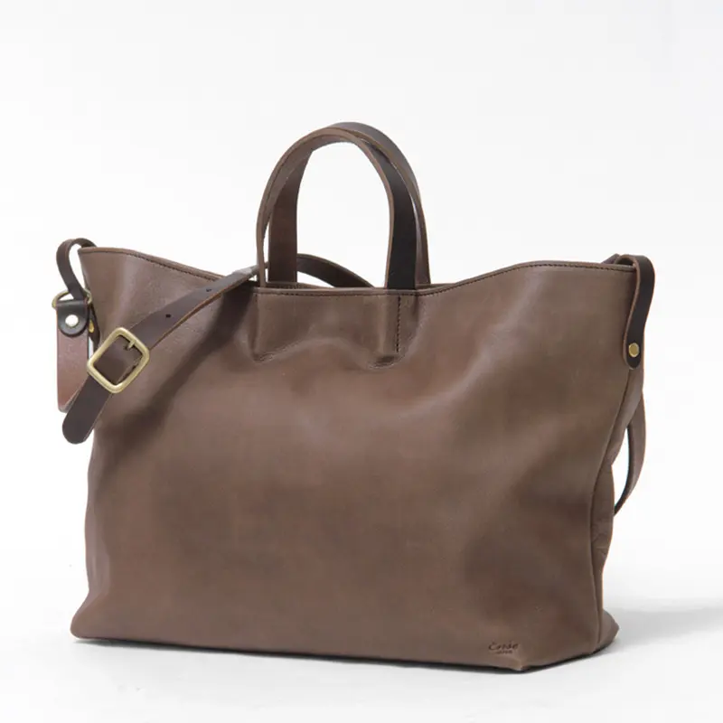 Ense アンサ 2way tote キップレザー トートバッグ(S) ブラウン