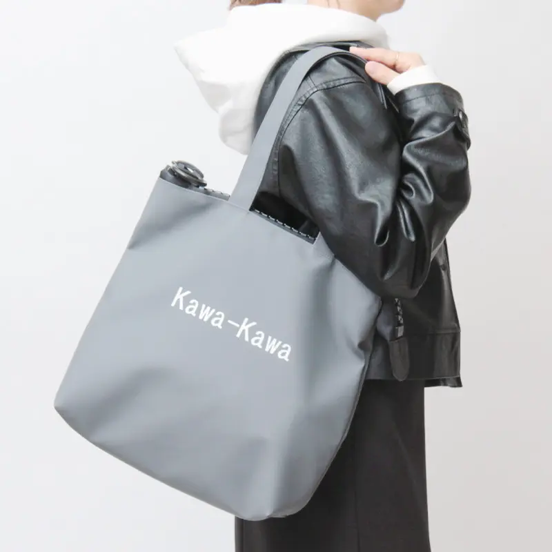 kawa-kawa カワカワ rubber-cho 25bis ロゴ入り トートバッグ