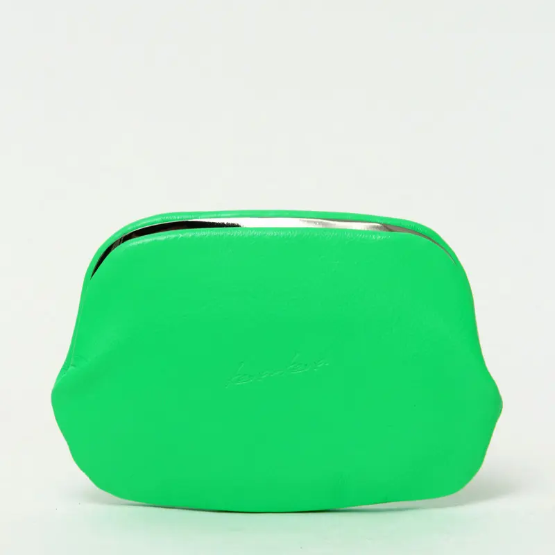 kawa-kawa カワカワ レザー がま口 ミニ財布 グリーン