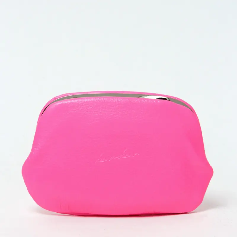 kawa-kawa カワカワ レザー がま口 ミニ財布 ピンク