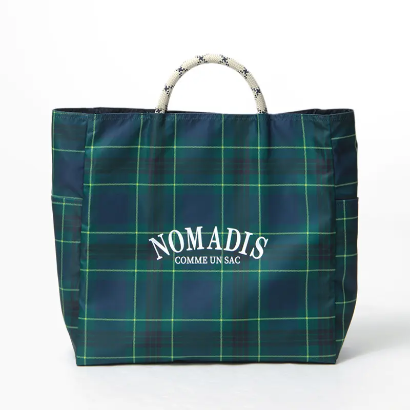 NOMADIS ノマディス SAC2 16mm リバーシブル トートバッグ GREEN-CHECK