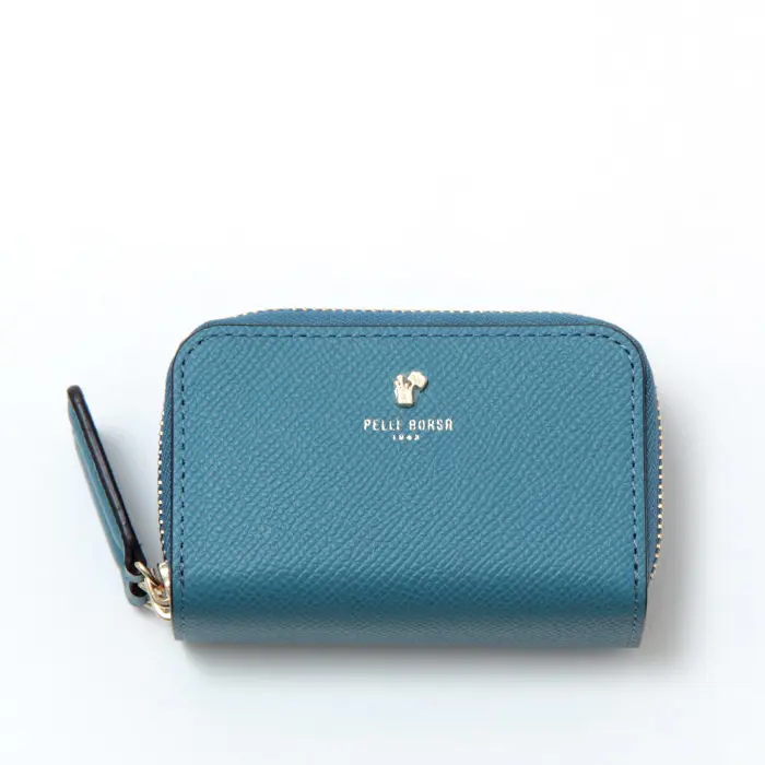 PELLE BORSA ペレボルサ フレンチカーフグッズ キーケース ブルー