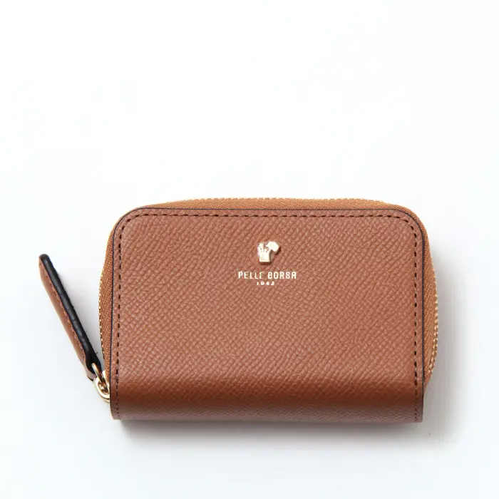 PELLE BORSA ペレボルサ フレンチカーフグッズ キーケース キャメル