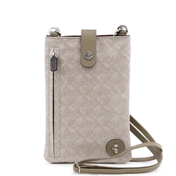 PELLE BORSA ペレボルサ alive アライブ ミニショルダーバッグ グレージュ