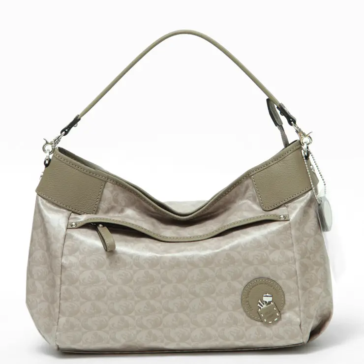 PELLE BORSA ペレボルサ Alive 2way ショルダーバッグ グレージュ