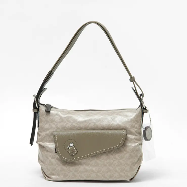 PELLE BORSA ペレボルサ Alive 2way ショルダーバッグ グレージュ