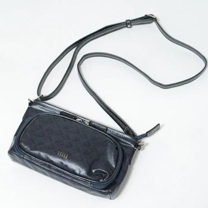 PELLE BORSA ペレボルサ Alive お財布 ポシェット ネイビー